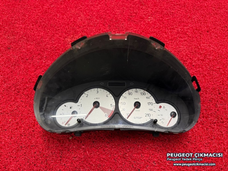 PEUGEOT 206 GÖSTERGE SAATİ TEK SOKET 6106LJ 9656696280